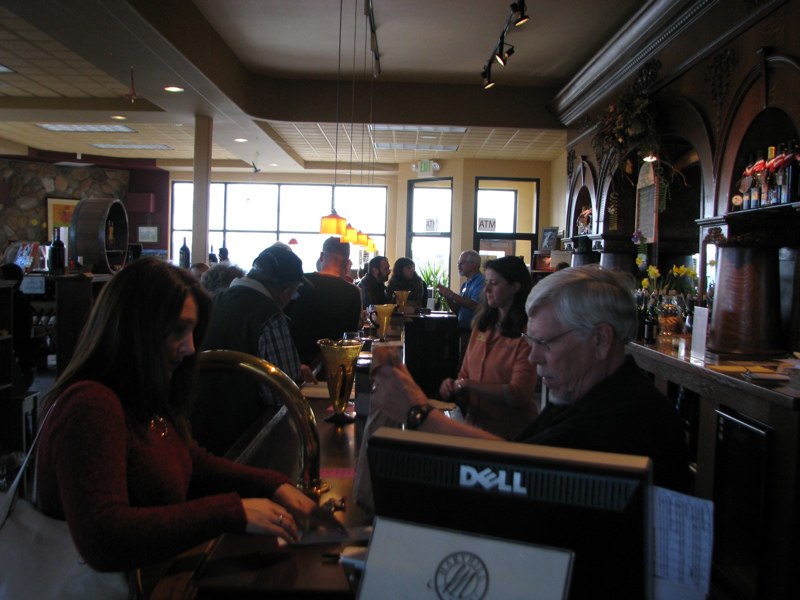 Lots of action at the counter as folks tasted, talked, tested, and took home something to remember the day by.